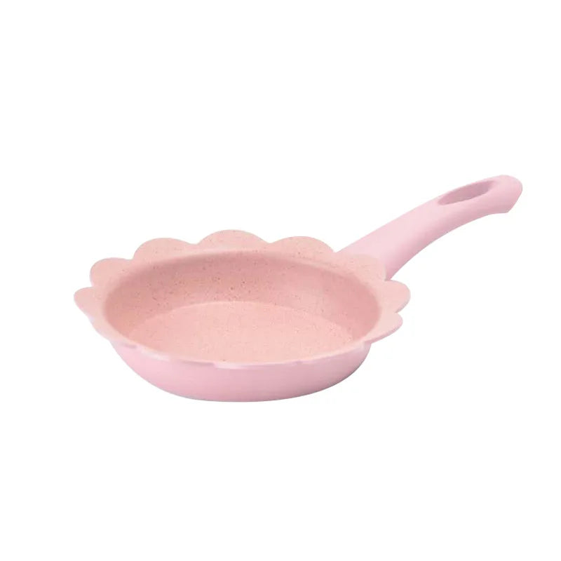16CM Aluminum Baby Food Supplement Pot Stockpots Maifan Stone Children Milk Pot Soup Pot Noodle Omelette Pot  Kitchen Supplies