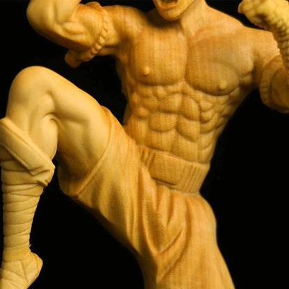16CM The Legend, The Blind Monk Game People Wooden Statues Wall Statue Home Decoration Decoration Accessories