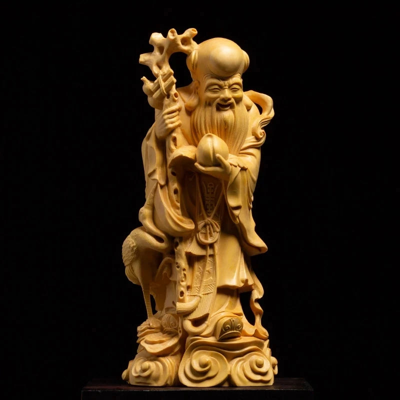 17 / 20CM Three Fortune Fu Lu shou Buddha Statue Three Star Gods Chinese Crafts for Home Decoration