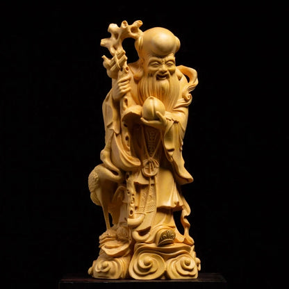 17 / 20CM Three Fortune Fu Lu shou Buddha Statue Three Star Gods Chinese Crafts for Home Decoration