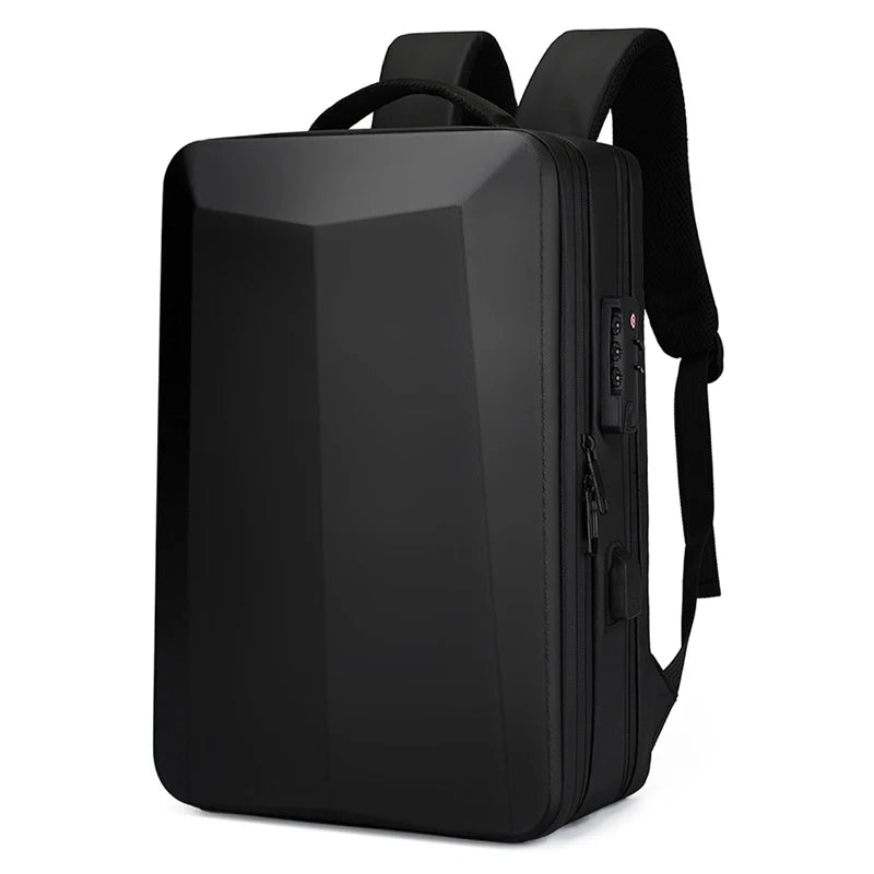 17.3''Laptop Backpack For Men High Quality Bag Commuting Business Backpack Plastic Waterproof Bag Work Hard Shell Computer Bag