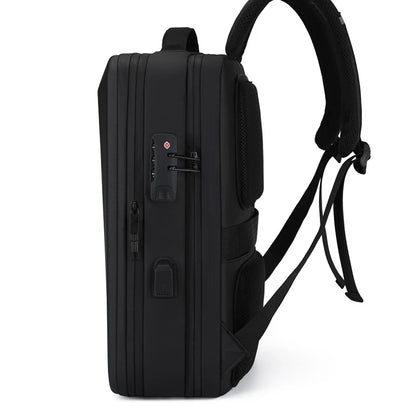 17.3''Laptop Backpack For Men High Quality Bag Commuting Business Backpack Plastic Waterproof Bag Work Hard Shell Computer Bag