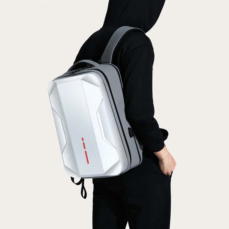 17.3''Laptop Backpack For Men High Quality Business Backpack Hard Shell Waterproof Travel Bag With USB Charging Computer Bag