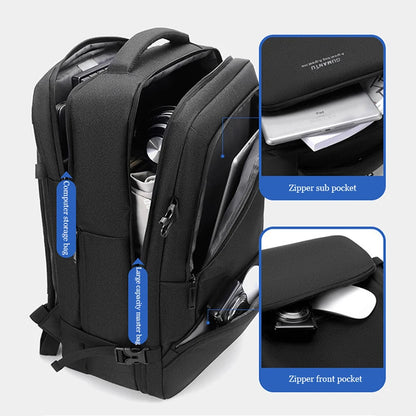 17.3''Large Capacity USB Port Multi-functional Business Laptop Backpack For Men Outdoor Travel Bag Oxford Waterproof Schoolbag