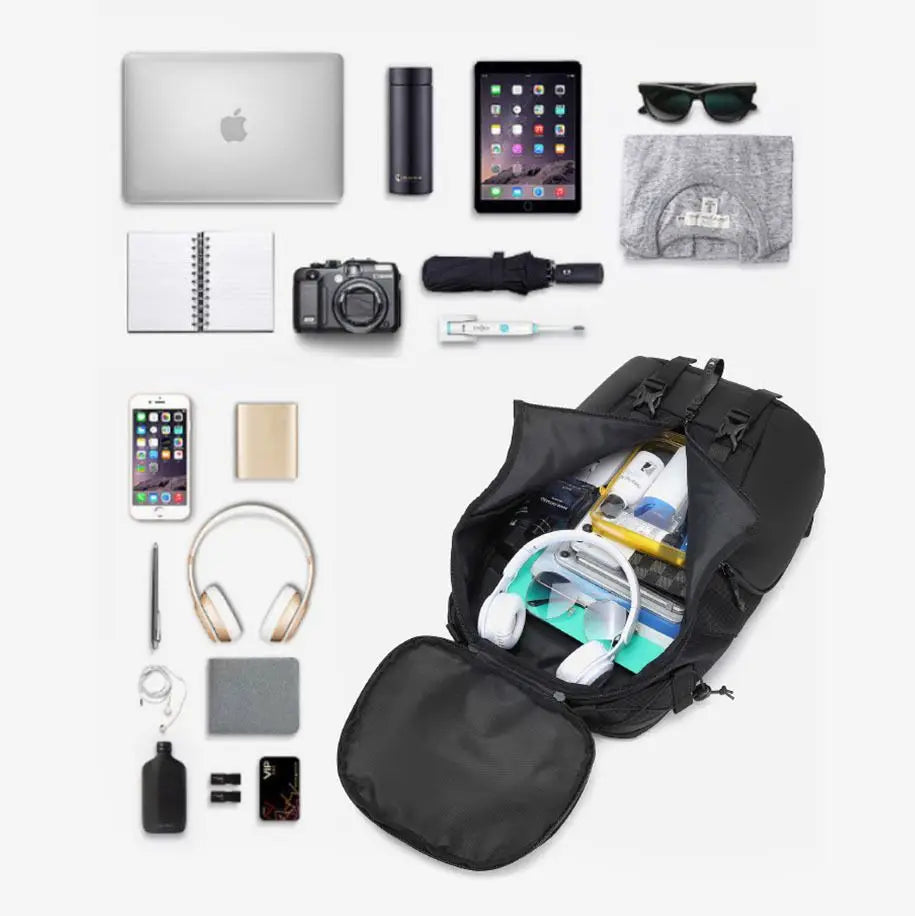 17.3''Sports backpack For Men Multi-function Business Backpack 40 L Large Capacity Sports Bag Nylon Waterproof Travel Backpack