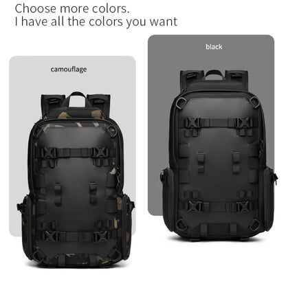 17.3 inch Laptop Backpack For Men Nylon Travel Backpack Outdoor Waterproof Rider Cycling Sports Motorcycle Helmet Backpack