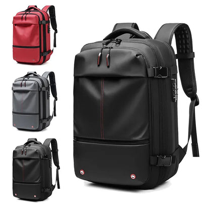 17.3 inch Laptop Backpack vacuum compression Travel Men Backpack Business Large Capacity school Backpack expand outdoor backpack