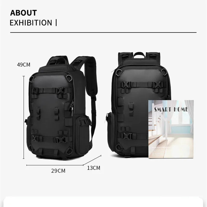 17.3 inch Military tactical shoulder Men  Travel Backpack Outdoor Waterproof Rider Cycling Sports Motorcycle Helmet Backpack