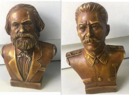17 Bronze statue of the great man of the world Karl Marx, Stalin
