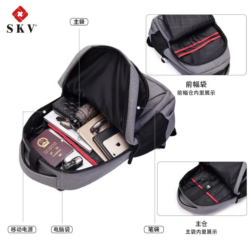 17 inch Backpack Men's Backpack Commuting Outdoor Leisure Student Travel Backpack Men's High School Students Backpack