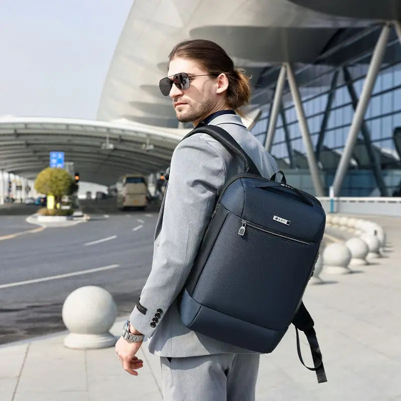 17 inch Business Backpack Men Luxury Anti-theft Waterproof School Laptop s USB Charging Travel Bag Aesthetic Design