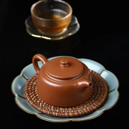 170cc Chinese Yixing Small Teapot Handmade Purple Clay Aged ZiNi jinglan Tea Pot Zisha
