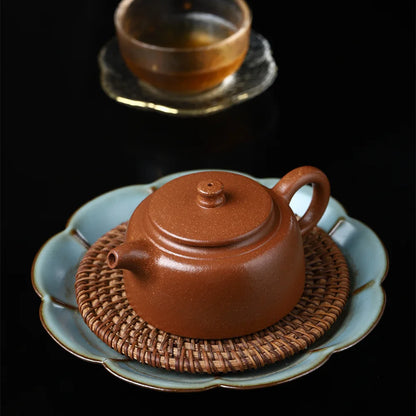 170cc Chinese Yixing Small Teapot Handmade Purple Clay Aged ZiNi jinglan Tea Pot Zisha
