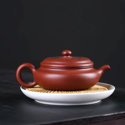 170cc Yixing Handmade Yixing clay teapot Original Mine Dragon Blood Sand Zen Tea One Taste One Tile Kung Fu Tea Set Chinese