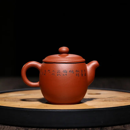 170cc Yixing Zisha Tea Pot Black Pu'er Tea Teapot Pure Hand-made Promotional Shopkeeper Recommended Purple Sand Hand Carved