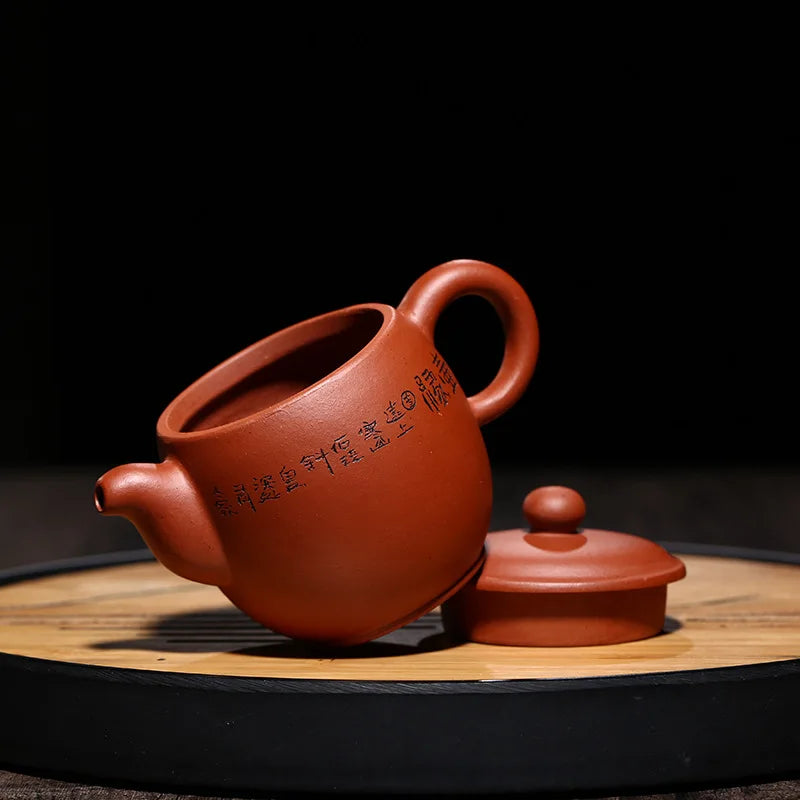 170cc Yixing Zisha Tea Pot Black Pu'er Tea Teapot Pure Hand-made Promotional Shopkeeper Recommended Purple Sand Hand Carved