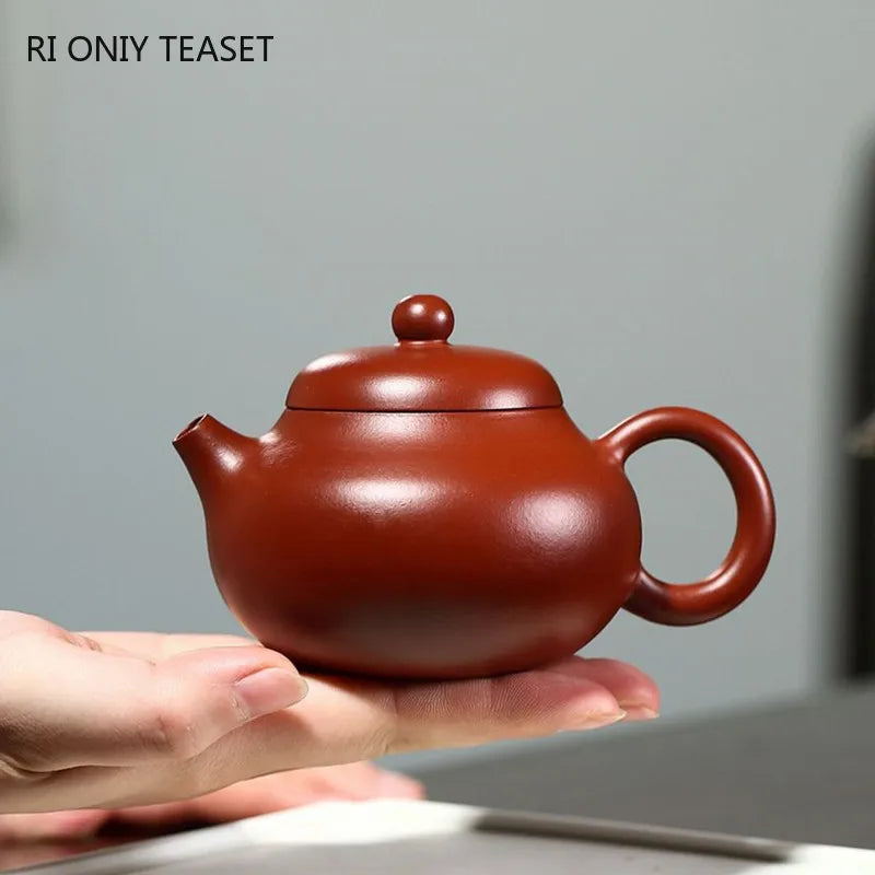 170ml Authentic Chinese Yixing Purple Clay Teapots Famous Artists Handmade Dahongpao Mud Tea Pot Kettle Zisha Tea Set Teaware