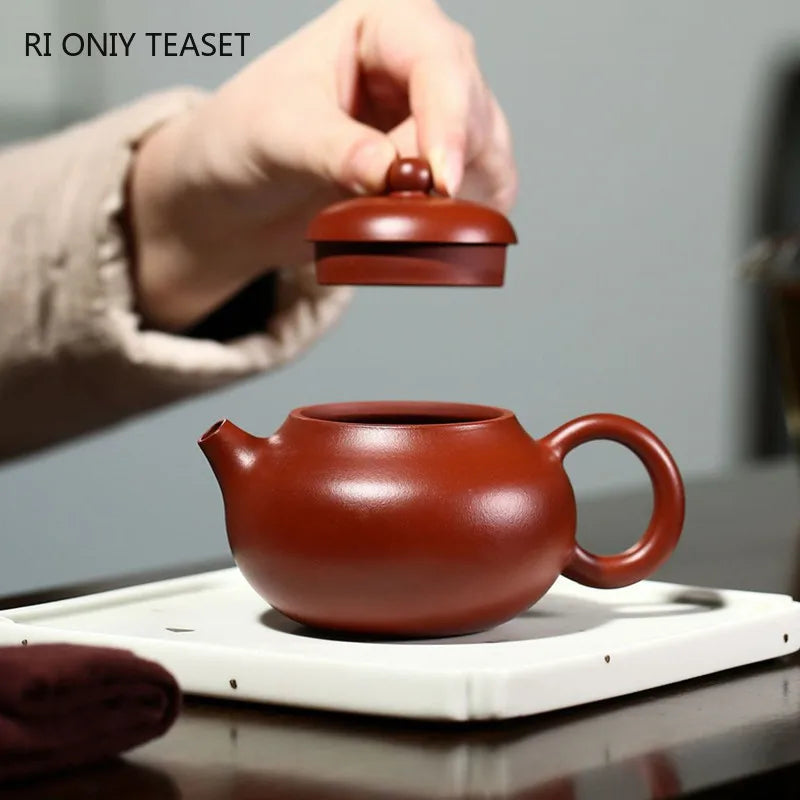 170ml Authentic Chinese Yixing Purple Clay Teapots Famous Artists Handmade Dahongpao Mud Tea Pot Kettle Zisha Tea Set Teaware