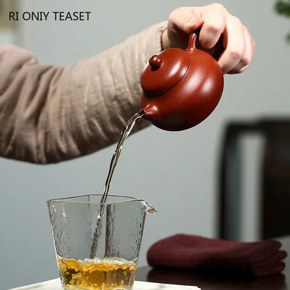 170ml Authentic Chinese Yixing Purple Clay Teapots Famous Artists Handmade Dahongpao Mud Tea Pot Kettle Zisha Tea Set Teaware
