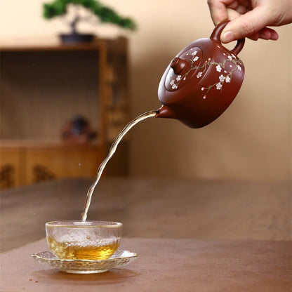 170ml Authentic Yixing Purple Clay Teapot Master Handmade Kettle Custom Beauty Tea Infuser Chinese Zisha Tea Accessories