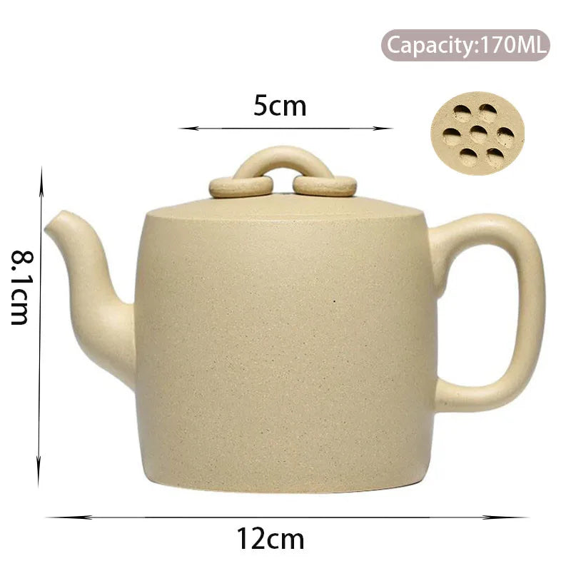 170ml Authentic Yixing Raw Ore Purple Clay Teapots Famous Artists Handmade Tea Pot Beauty Kettle Chinese Zisha Tea Set Teaware