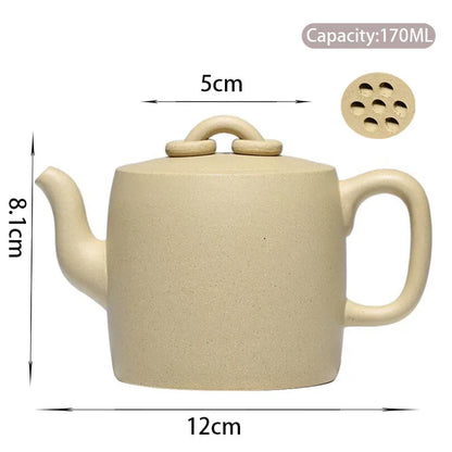 170ml Authentic Yixing Raw Ore Purple Clay Teapots Famous Artists Handmade Tea Pot Beauty Kettle Chinese Zisha Tea Set Teaware