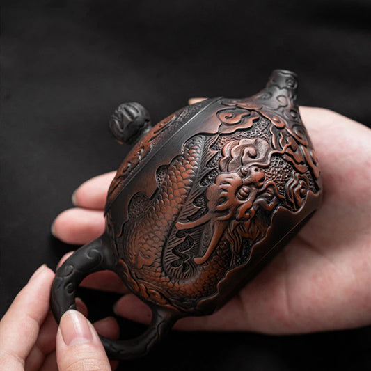 170ml Chinese Traditional Purple Pottery Xishi Teapot Famous Artists Handmade Kettle Travel Portable Filter Tea Pot Home Tea Set