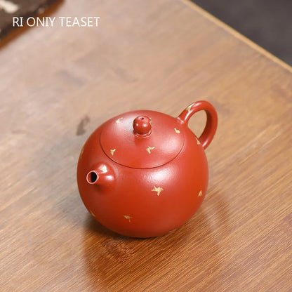 170ml Chinese Yixing Authentic Purple Clay Teapots Beauty Kettle Famous Artists Handmade Xishi Tea Pot Raw Ore Zisha Tea Set