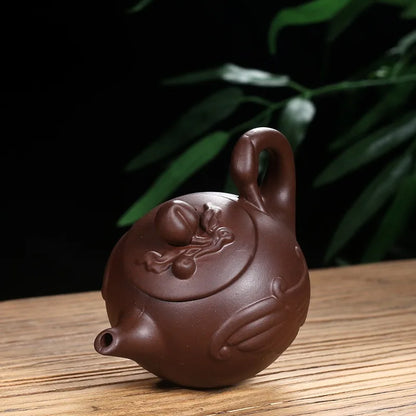 170ml Chinese Yixing Handmade Tea Pot Purple Clay Teapot Beauty Kettle Home Dahongpao Customized Teaware Tea Ceremony Tea Set
