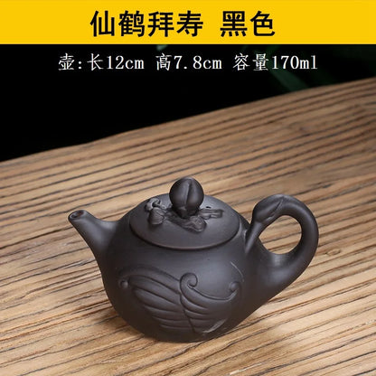 170ml Chinese Yixing Handmade Tea Pot Purple Clay Teapot Beauty Kettle Home Dahongpao Customized Teaware Tea Ceremony Tea Set
