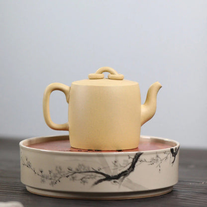 170ml Chinese Yixing High-end Handmade Purple Clay Teapots Famous Mud-painted Landscape Pattern Tea Pot Kettle Zisha Tea Set