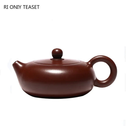 170ml Chinese Yixing Purple Clay Teapot Famous Handmade Xishi Tea Pot Raw Ore Zhu Mud Kettle Authentic Zisha Tea Set Accessories