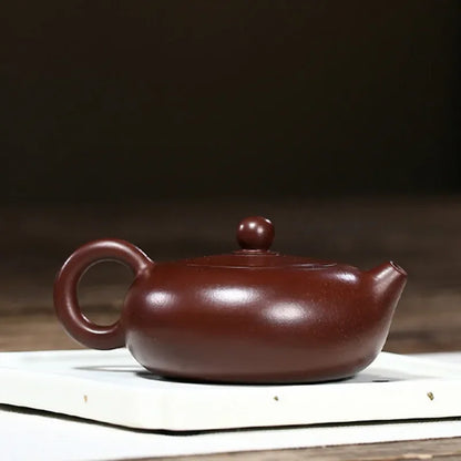 170ml Chinese Yixing Purple Clay Teapot Famous Handmade Xishi Tea Pot Raw Ore Zhu Mud Kettle Authentic Zisha Tea Set Accessories