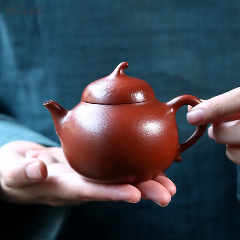 170ml Chinese Yixing Purple Clay Teapot Handmade Zhu Mud Beauty Kettle High Quality Zisha Tea Accessories Custom Filter Teaware