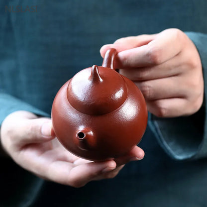 170ml Chinese Yixing Purple Clay Teapot Handmade Zhu Mud Beauty Kettle High Quality Zisha Tea Accessories Custom Filter Teaware