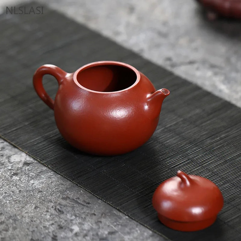 170ml Chinese Yixing Purple Clay Teapot Handmade Zhu Mud Beauty Kettle High Quality Zisha Tea Accessories Custom Filter Teaware