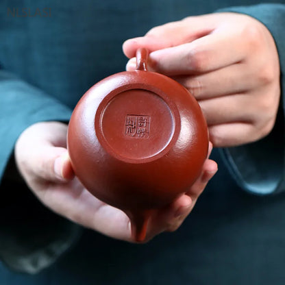 170ml Chinese Yixing Purple Clay Teapot Handmade Zhu Mud Beauty Kettle High Quality Zisha Tea Accessories Custom Filter Teaware