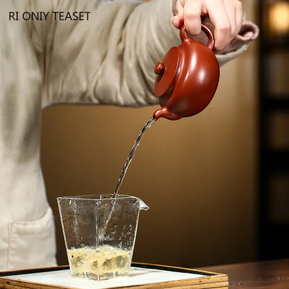 170ml Chinese Yixing Purple Clay Teapot Master Handmade Tea Pot Raw Ore Dahongpao Mud Beauty Kettle Authentic Zisha Tea Set