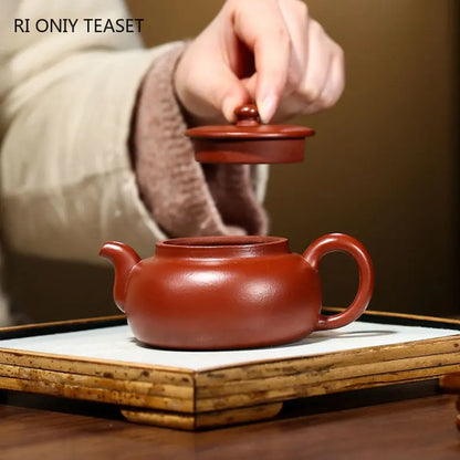 170ml Chinese Yixing Purple Clay Teapot Master Handmade Tea Pot Raw Ore Dahongpao Mud Beauty Kettle Authentic Zisha Tea Set