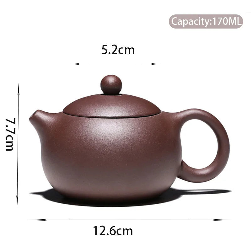 170ml Chinese Yixing Purple Clay Teapots Classic Xishi Tea Pot 188 Ball Hole Filter Kettle Master Handmade Zisha Teaware Gifts