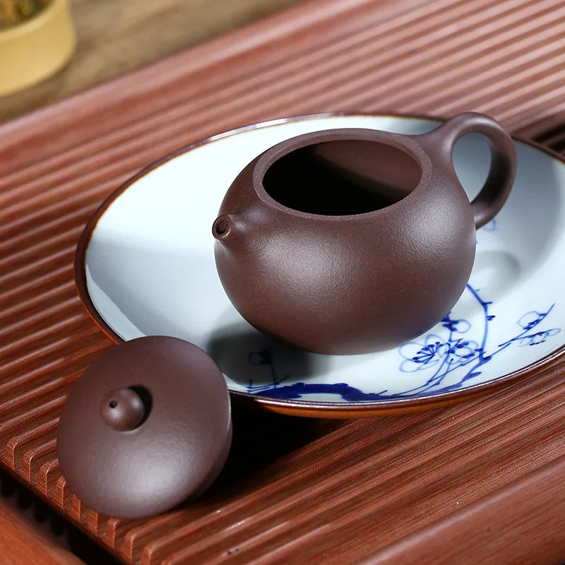 170ml Chinese Yixing Purple Clay Teapots Classic Xishi Tea Pot 188 Ball Hole Filter Kettle Master Handmade Zisha Teaware Gifts
