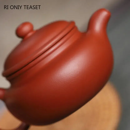 170ml Chinese Yixing Purple Clay Teapots Famous Artists Handmade Antique Tea Pot Raw Ore Dahongpao Kettle Zisha Tea Set Teaware
