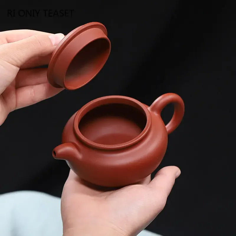 170ml Chinese Yixing Purple Clay Teapots Famous Artists Handmade Antique Tea Pot Raw Ore Dahongpao Kettle Zisha Tea Set Teaware
