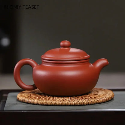 170ml Chinese Yixing Purple Clay Teapots Famous Artists Handmade Antique Tea Pot Raw Ore Dahongpao Kettle Zisha Tea Set Teaware