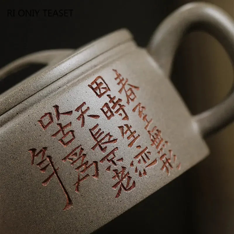 170ml Chinese Yixing Purple Clay Teapots Famous Handmade Large Caliber Tea Pot Kettle High-end Zisha Tea Set Collection Gifts