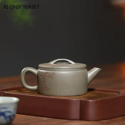 170ml Chinese Yixing Purple Clay Teapots Famous Handmade Large Caliber Tea Pot Kettle High-end Zisha Tea Set Collection Gifts