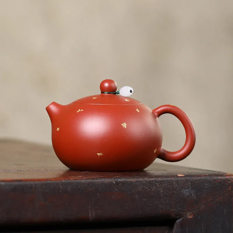 170ml Chinese Yixing Raw Ore Purple Clay Teapots Famous Handmade Xishi Tea Pot Dahongpao Beauty Kettle Zisha Tea Set Teaware