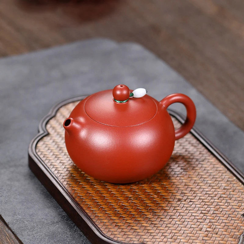 170ml Chinese Yixing Raw Ore Purple Clay Teapots Famous Handmade Xishi Tea Pot Dahongpao Beauty Kettle Zisha Tea Set Teaware