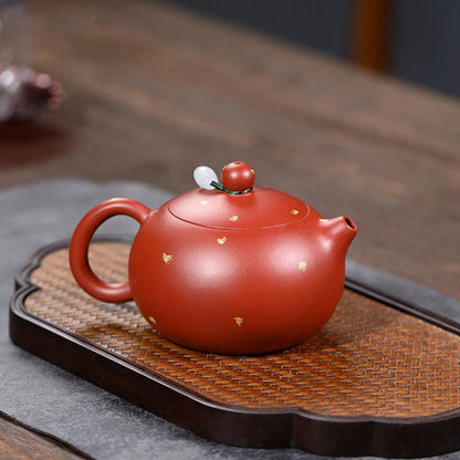 170ml Chinese Yixing Raw Ore Purple Clay Teapots Famous Handmade Xishi Tea Pot Dahongpao Beauty Kettle Zisha Tea Set Teaware