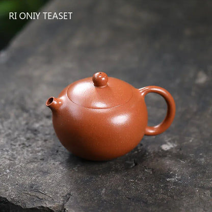 170ml Chinese Yixing Traditional Purple Clay Teapots Beauty Kettle Famous Handmade Xishi Tea Pot Teaware Raw Ore Zisha Tea Set